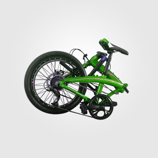 Bicicleta PLEGABLE verde - Imagen 3